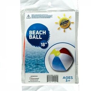 💖3/$15💖 18" Inflatable Beach Ball - Blue, Orange, Yellow & White
